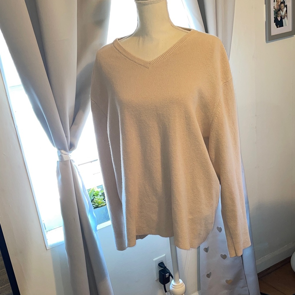 Natural fiber very oversized sweatshirt